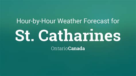 hourly weather st catharines ontario.